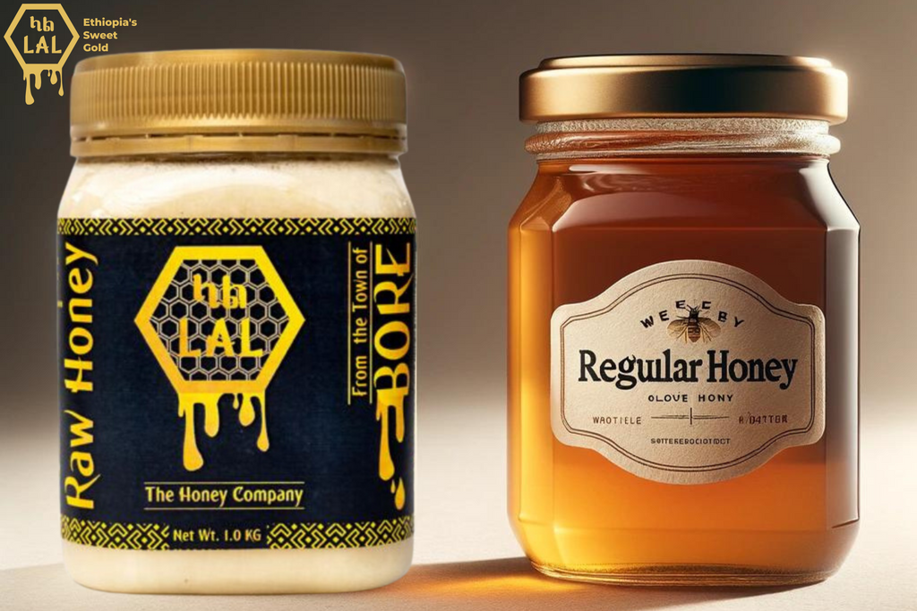 raw white honey vs regular honey